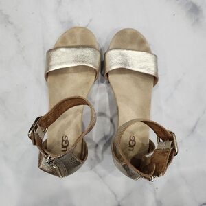 UGG Zoe II Metallic Wedges